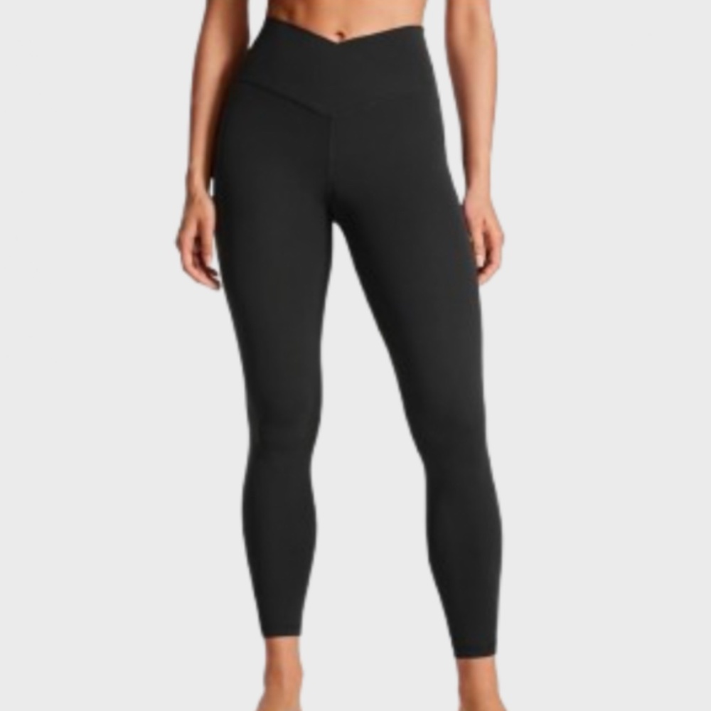 CRZ YOGA Butterluxe Crossover Waist Leggings | XS | 25” | Black